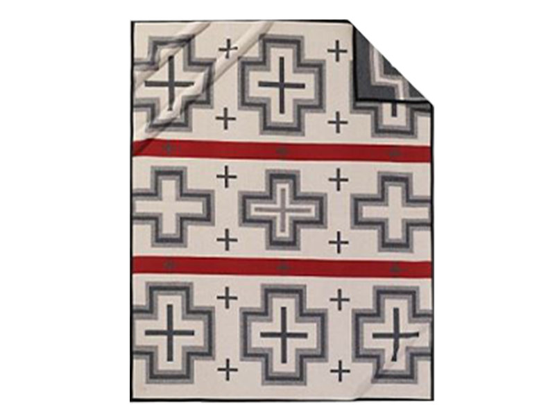 Pendleton Grey Cross Throw