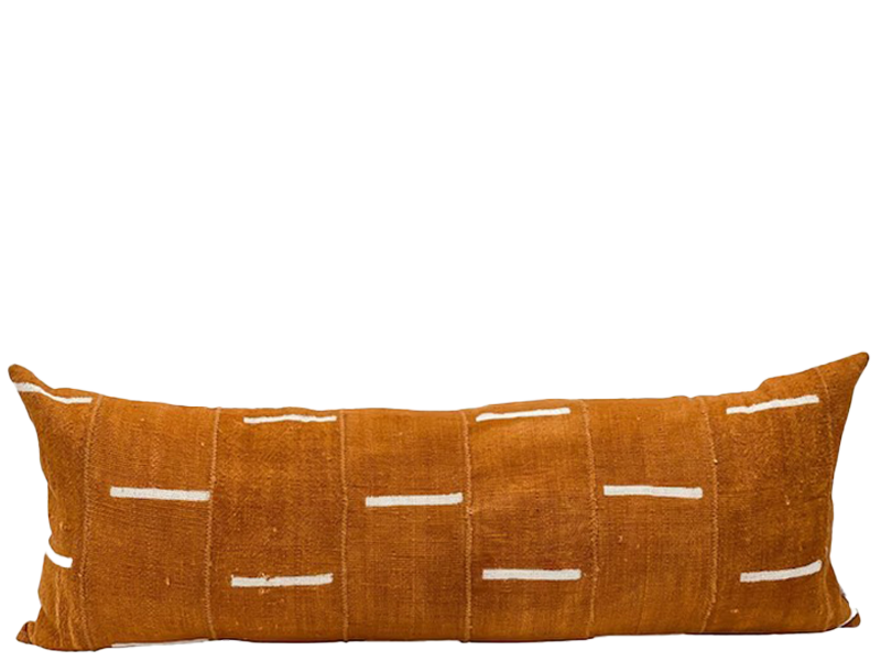 Brown Rust Mudcloth Oversize Lumbar