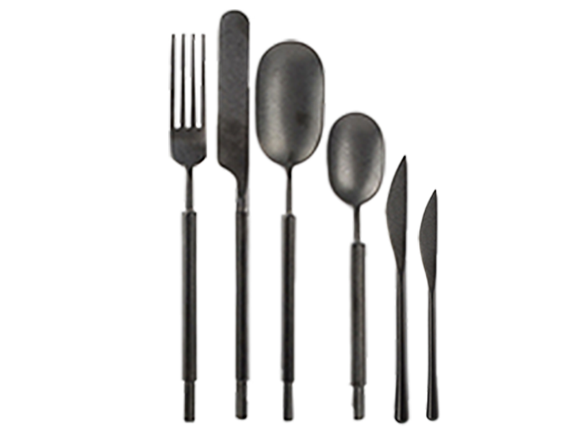 Nisha Matte Black Flatware