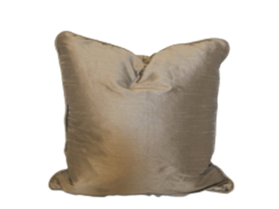 Green Olive Faux Silk Pillow