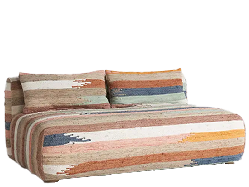 Jacinda Armless Textile Loveseat