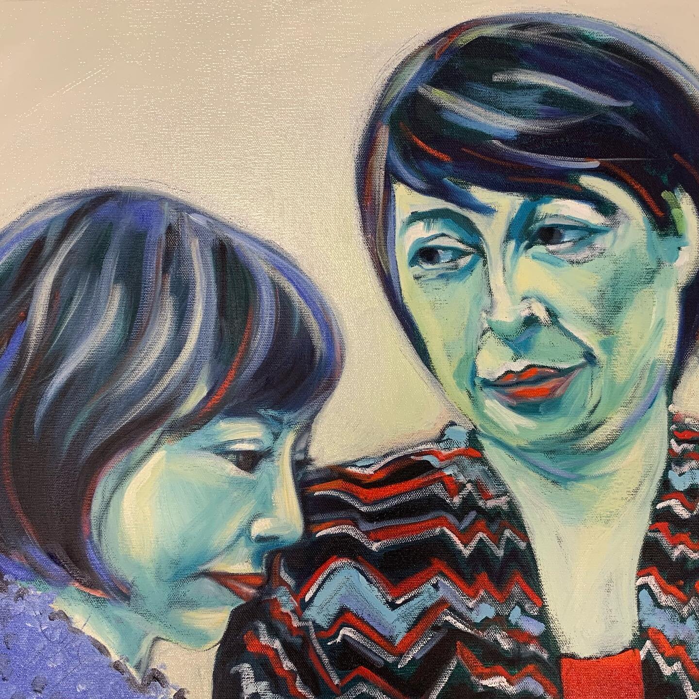 &hellip;the dozing mum&hellip;
#mother #daughter #doting #love #relationships #painting #portrait #oilpainting #motherlove