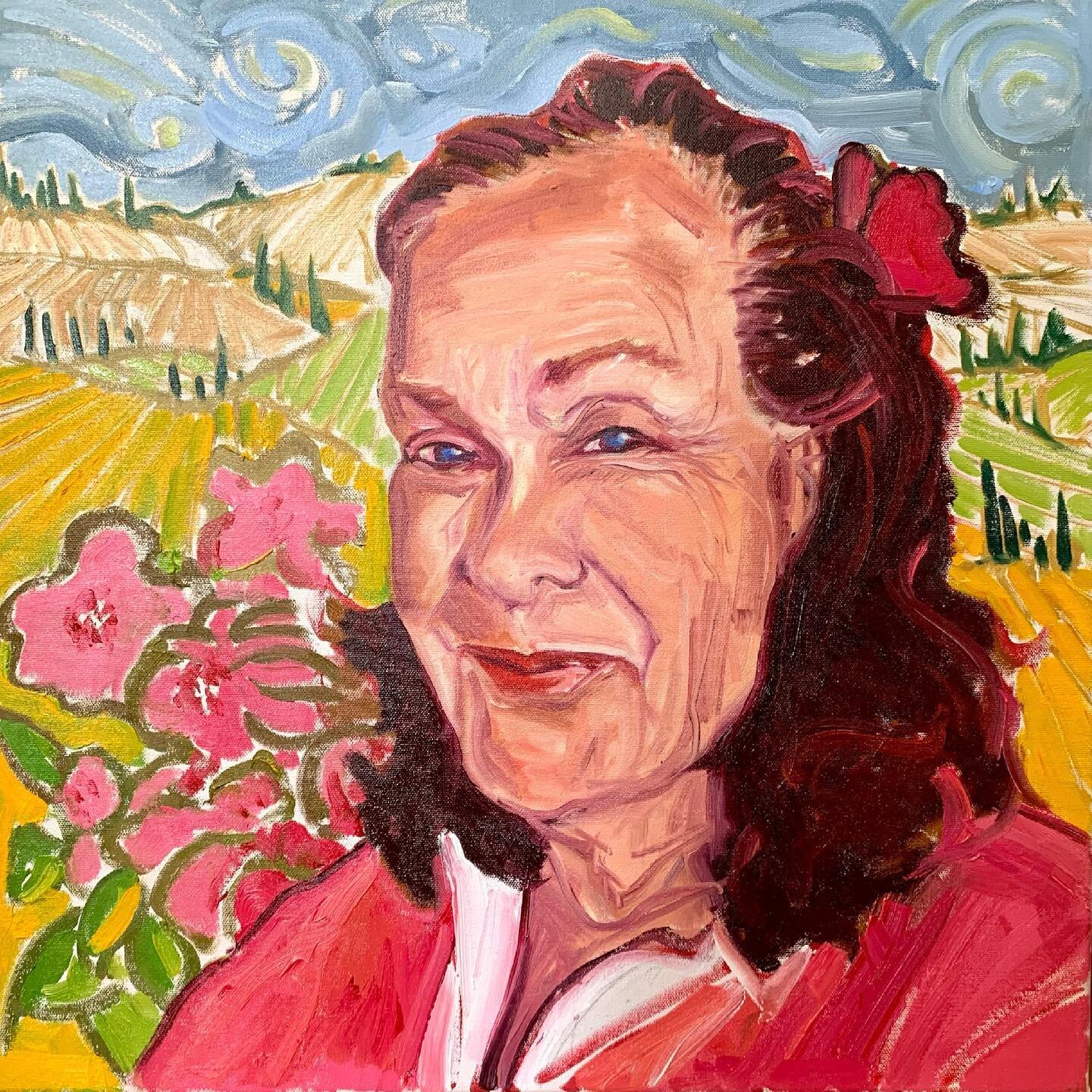 ...I met her on a painting trip in Italy and will always remember her in-and outside beauty!!!!
#specialpeople #beauty #character #portrait #oilpainting #artistsoninstagram