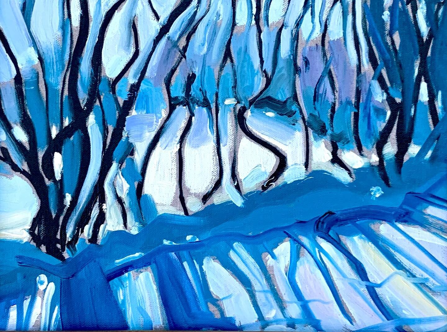 ...a little winter impression of my backyard...
#winter #impression #oilpainting #backyard #snow