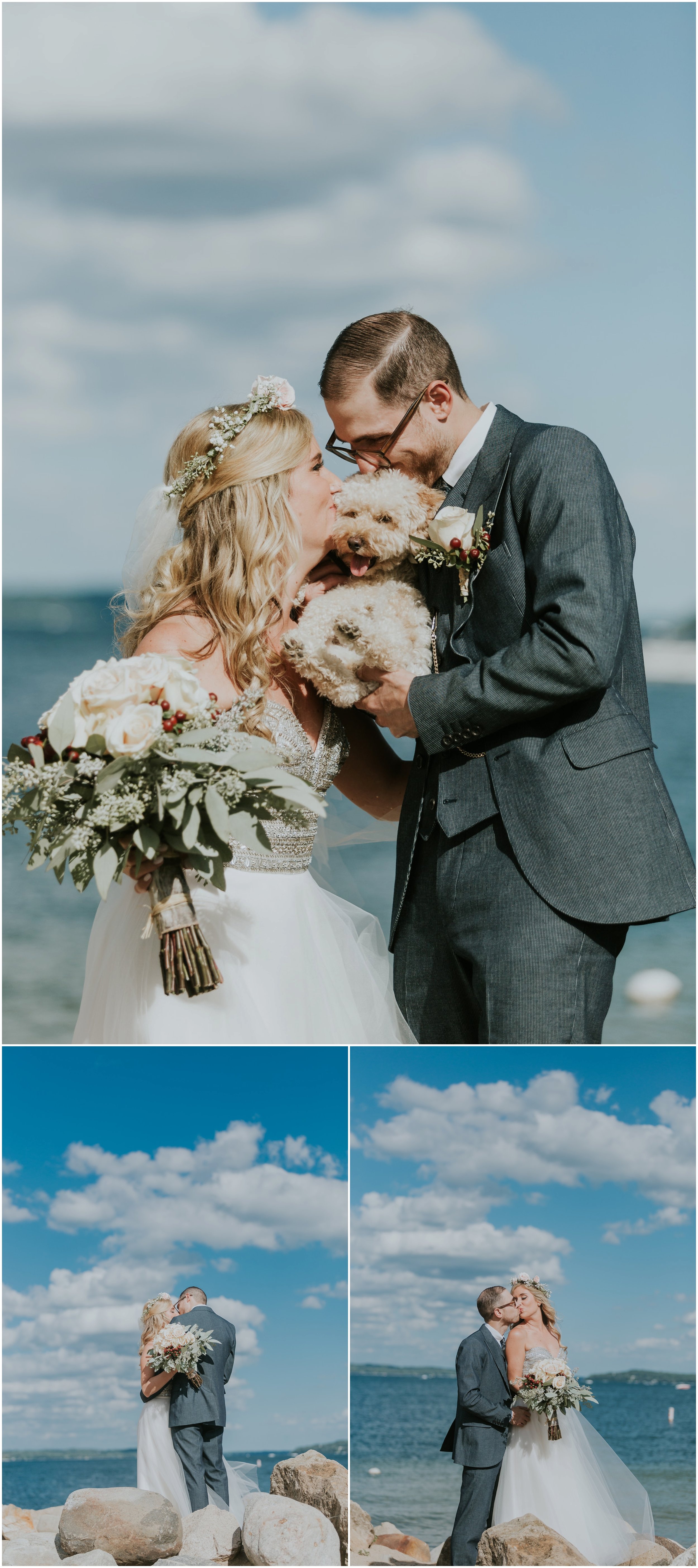 Why having your puppy at a wedding first look is awesome...