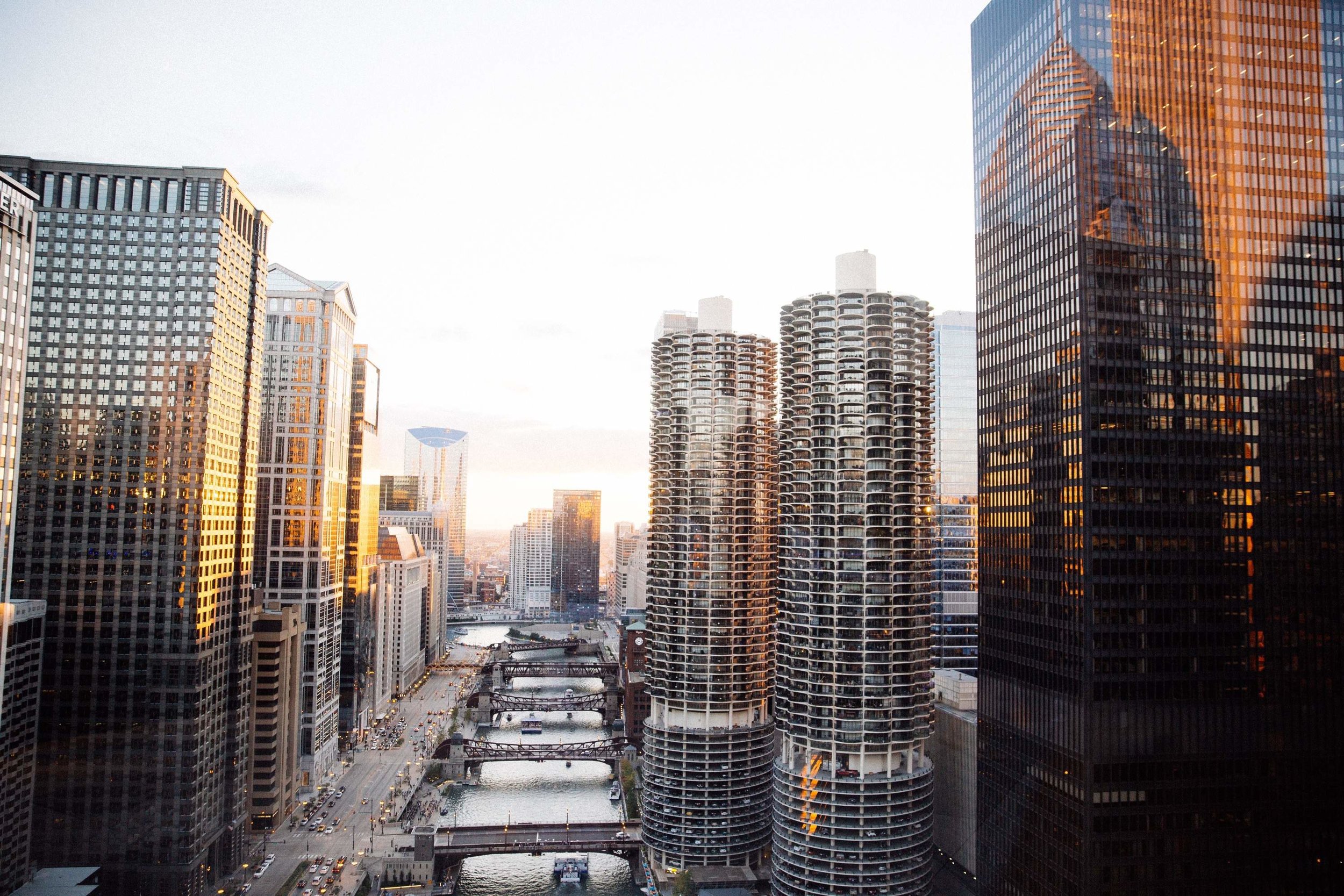 Chicago Skyline Wedding Photos