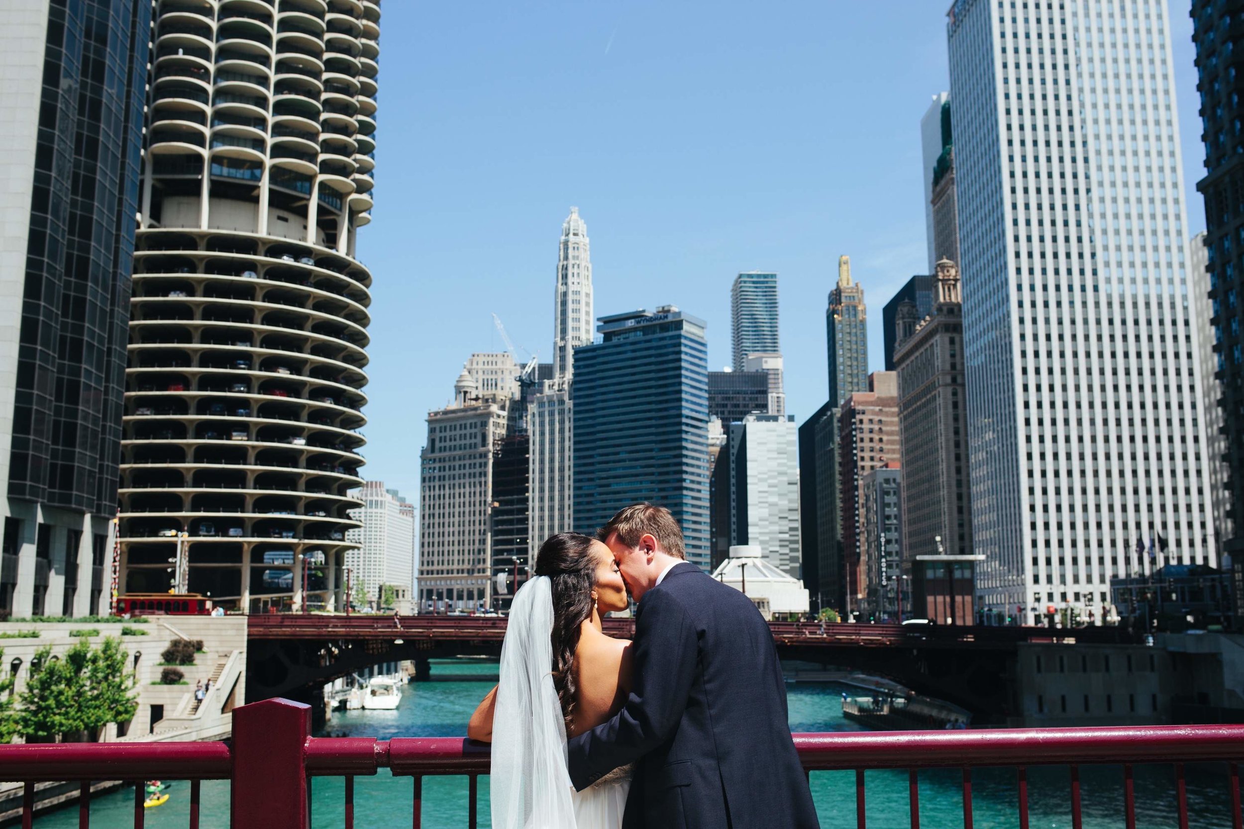 Chicago Skyline Wedding Photos