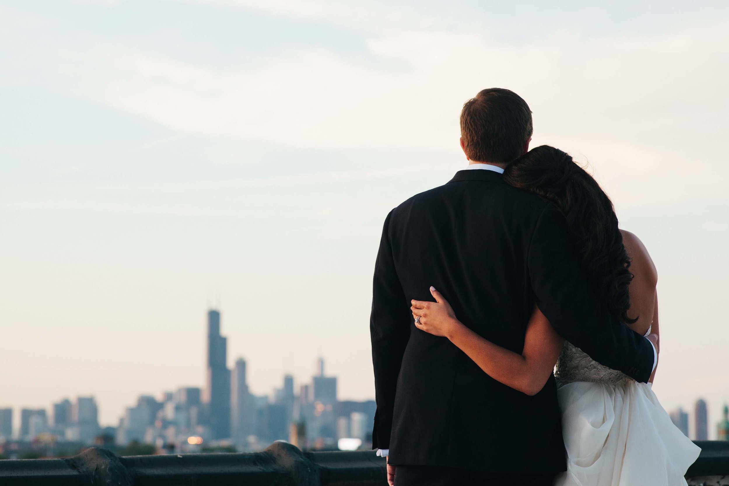 Chicago Skyline Wedding Photos