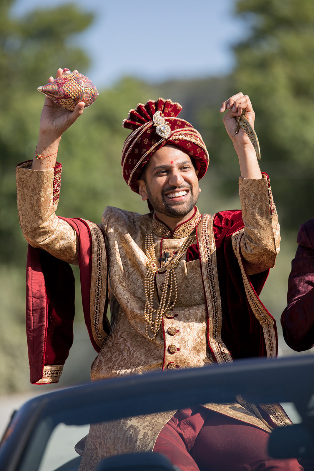 Le Cape Weddings - California Indian Wedding - Baraat - Krupa and Shilpa -25.jpg