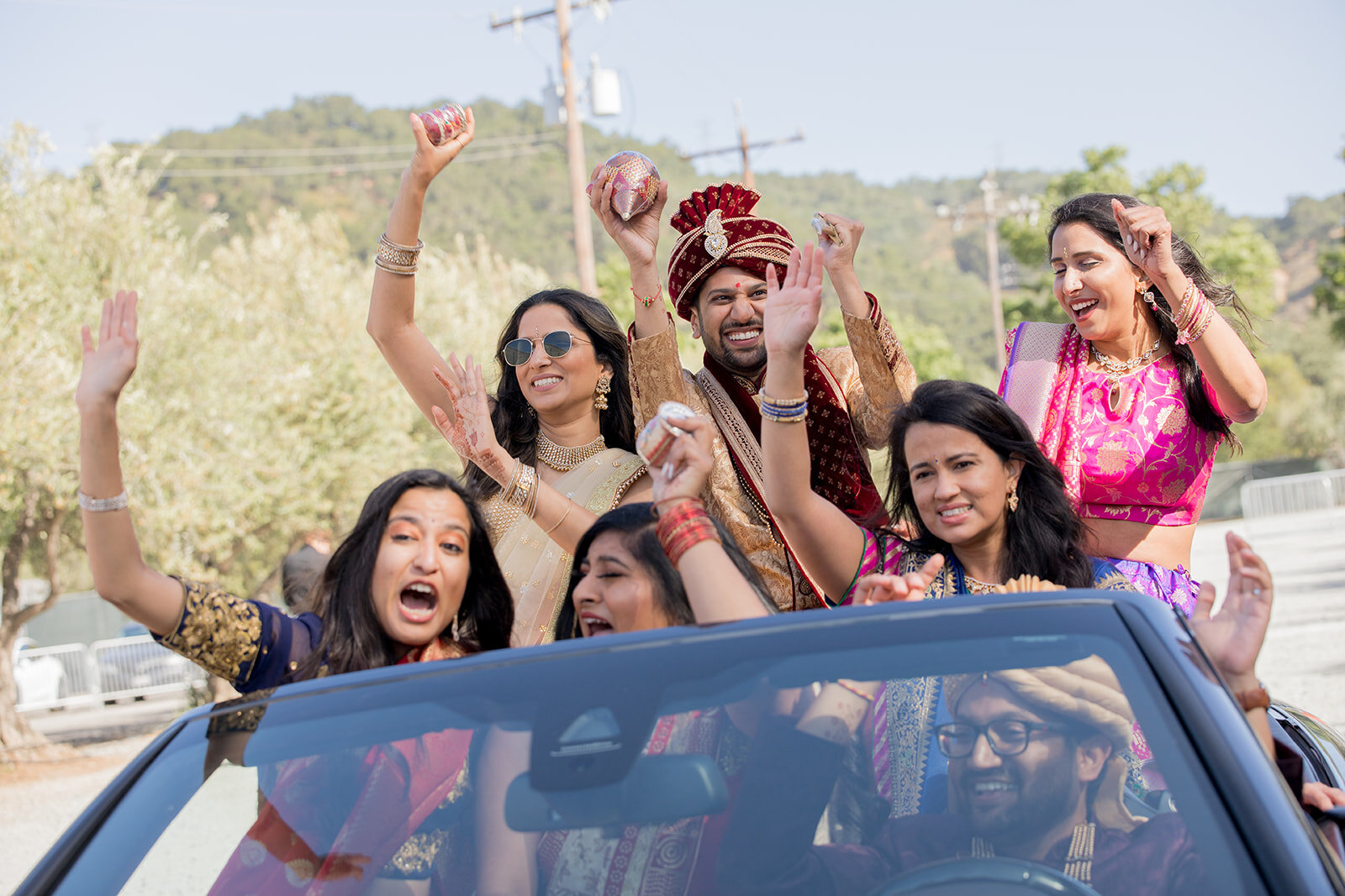 Le Cape Weddings - California Indian Wedding - Baraat - Krupa and Shilpa -72.jpg