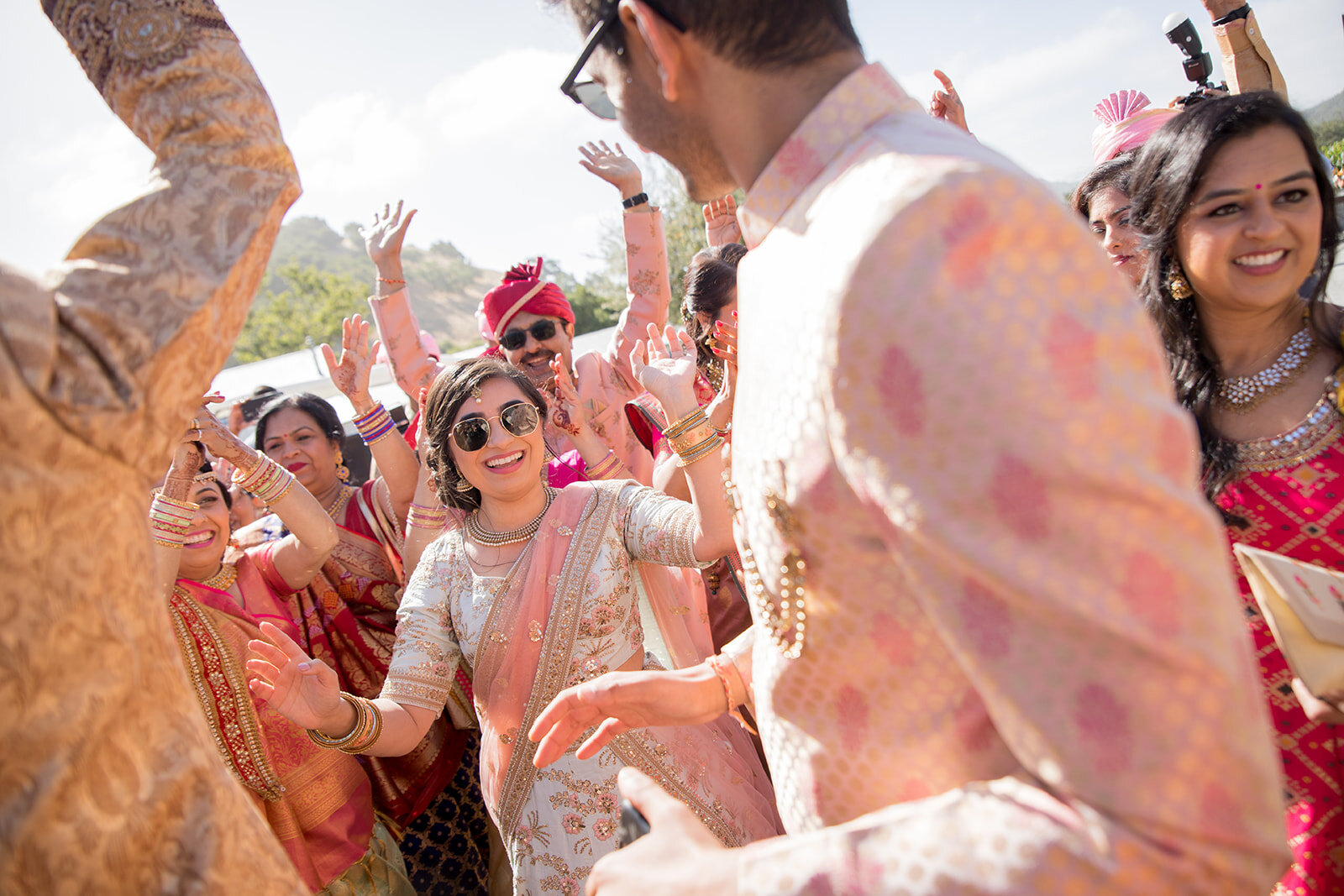 Le Cape Weddings - California Indian Wedding - Baraat - Krupa and Shilpa -117.jpg