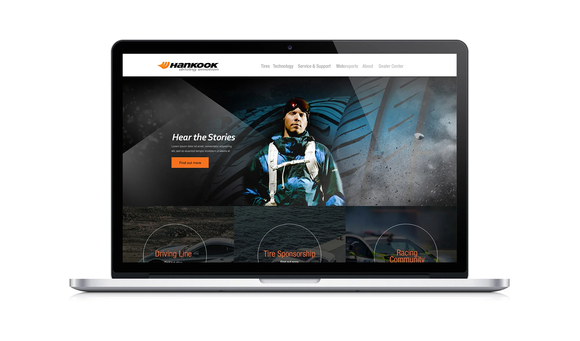 We have created engaging stories by brining a few recognized celebrities and local sport celebrities connecting those people with our Hankook tires. 