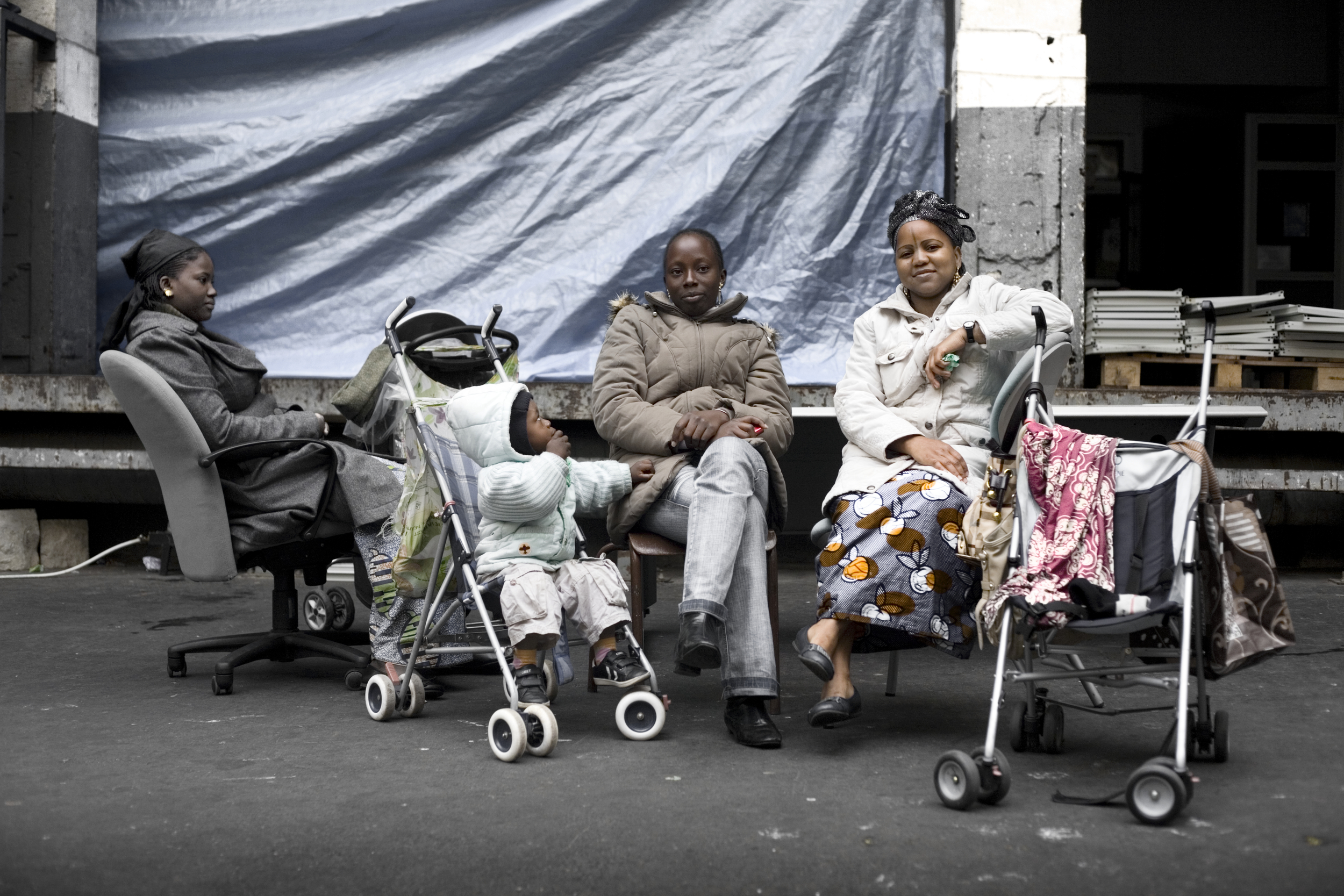  Binteu Diawara,&nbsp;o f  Mali, moved to France in 2007. Kancou Kouate,&nbsp; from &nbsp;the Republic of Guinea, moved in 2005. Fatoumata Cissokho o f &nbsp;Senegal moved in 2001.&nbsp;All 3 are mothers of French born children. A new law p rohibits 