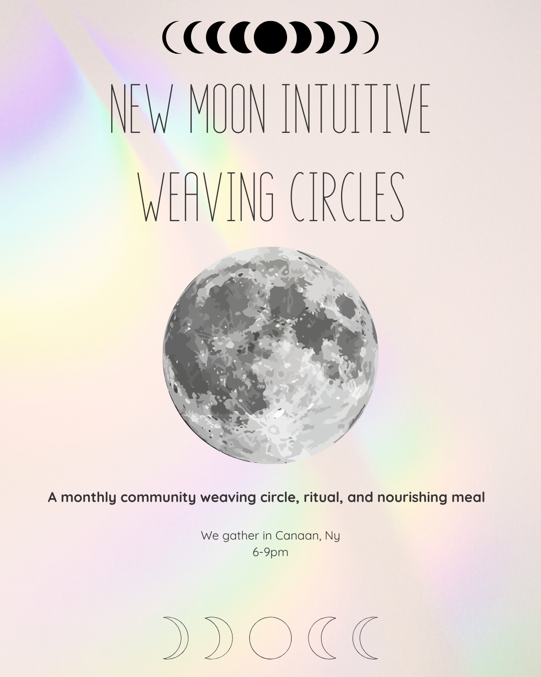 New Moon Intuitive Weaving Circles