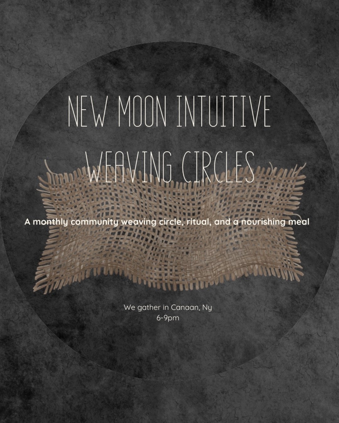 Our super beloved monthly New Moon Intuitive Weaving Circles will also begin again in April and are aligning with the deeper vision I&rsquo;ve always had for them. We will now come together for a meal, a New Moon circle with ritual, and an Intuitive 