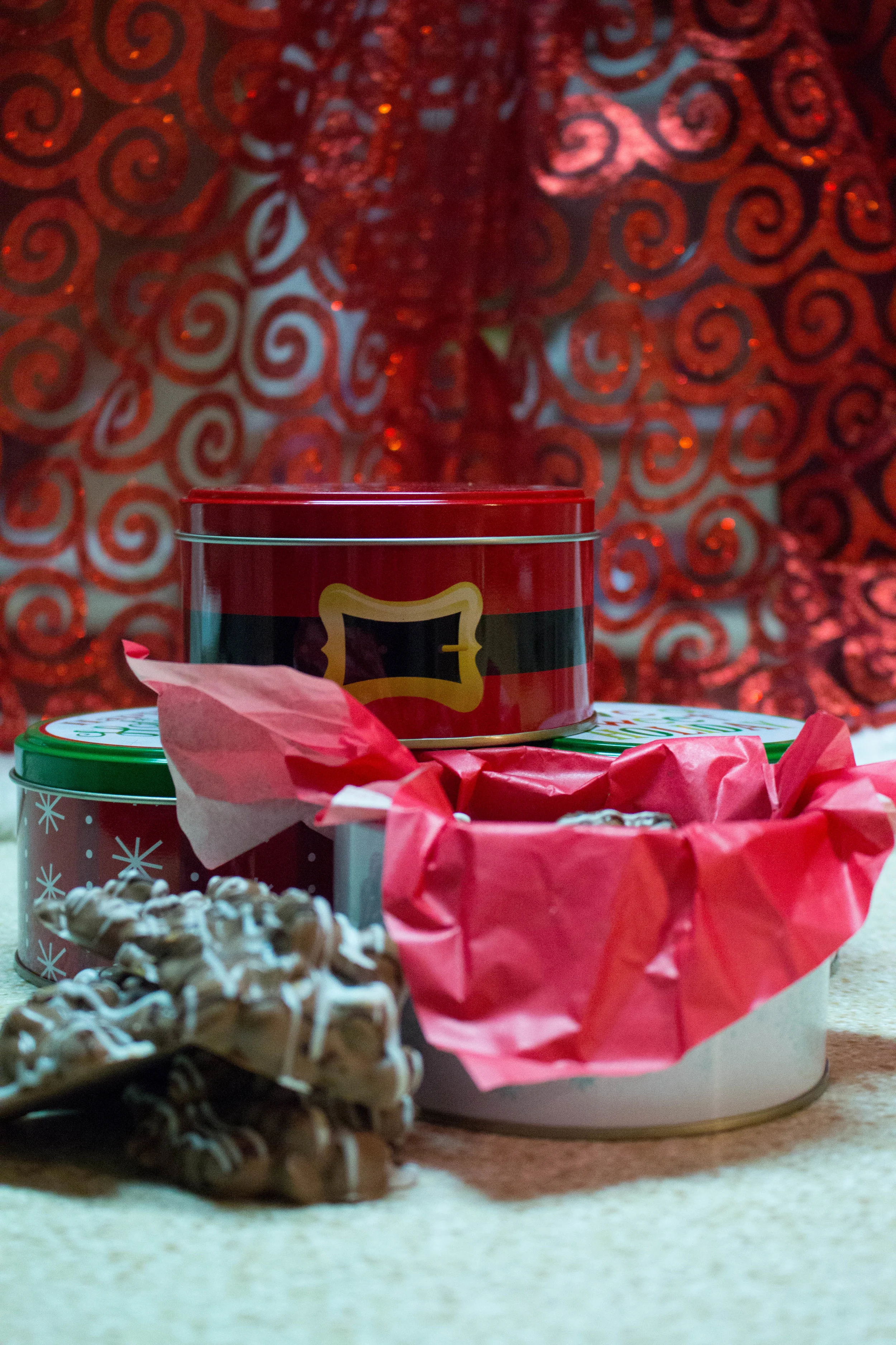 Gift Wrapped Peanut Clusters. Photo Courtesy of Hillary Alane Photography