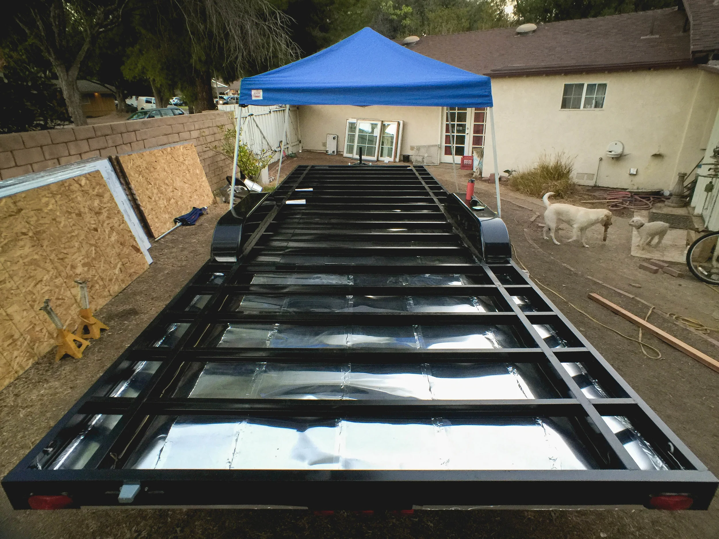 Finished! Foil taped, all sealed up, and waiting for insulation.