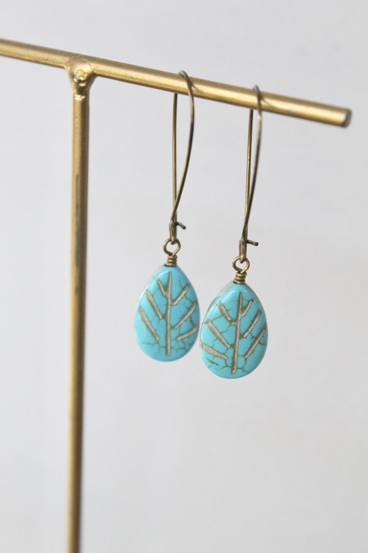 howlite leaf teardrop earrings colorado.jpeg