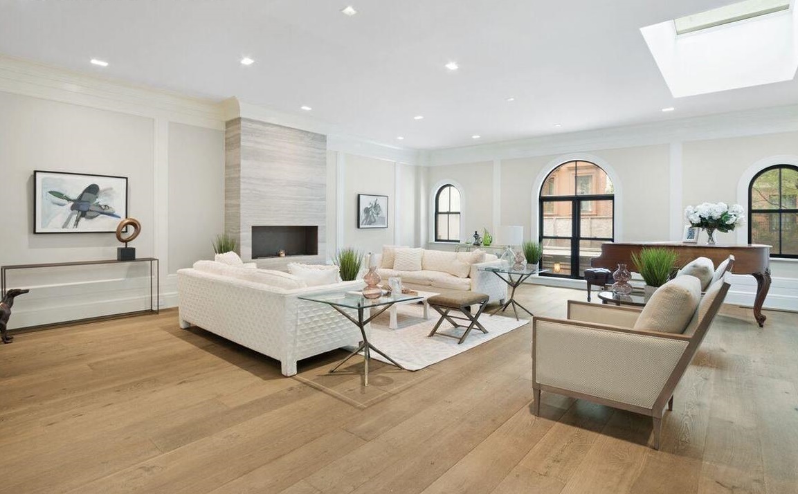 After: Living Room in Brooklyn Heights Carriage House