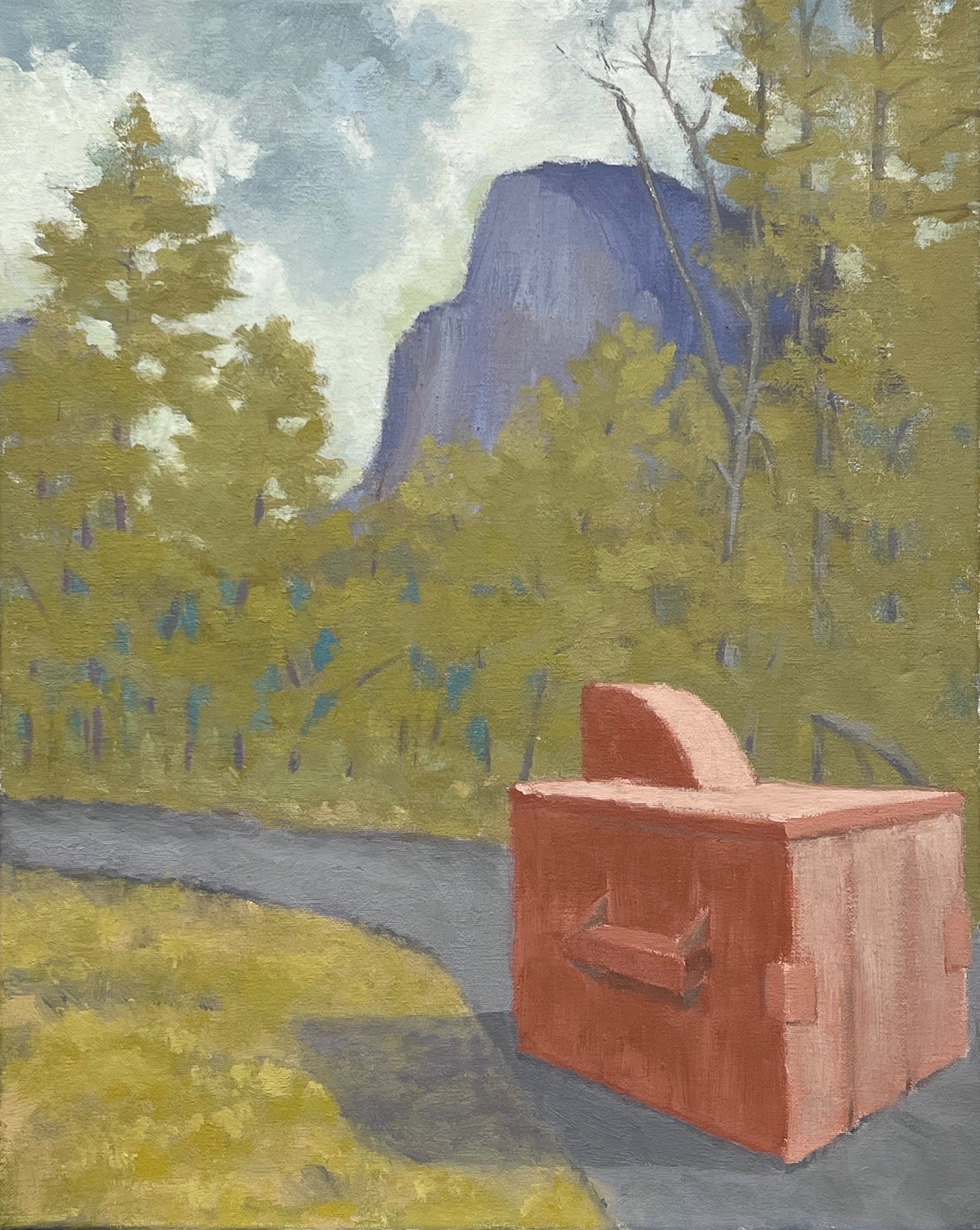 Orange Dumpster