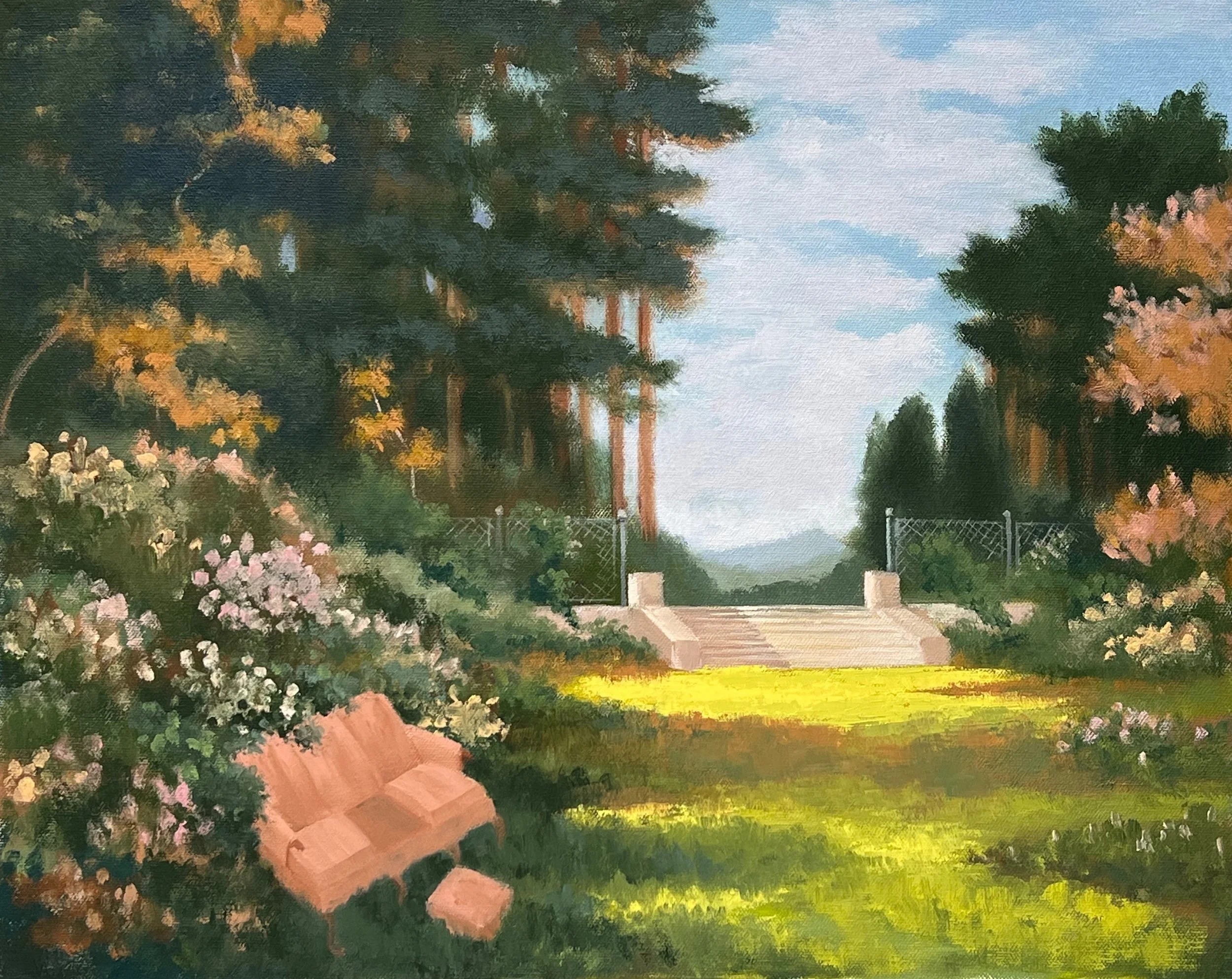 Pink Sofa (after Thomas Mostyn)