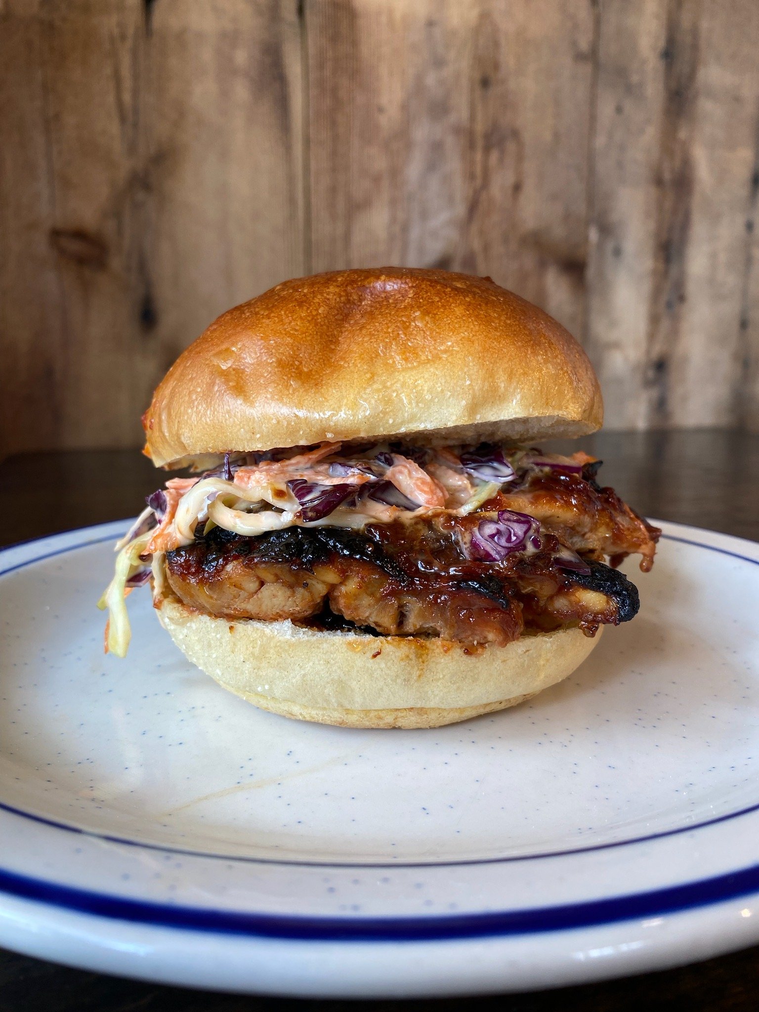 Sunday:  BBQ chicken sandwich 