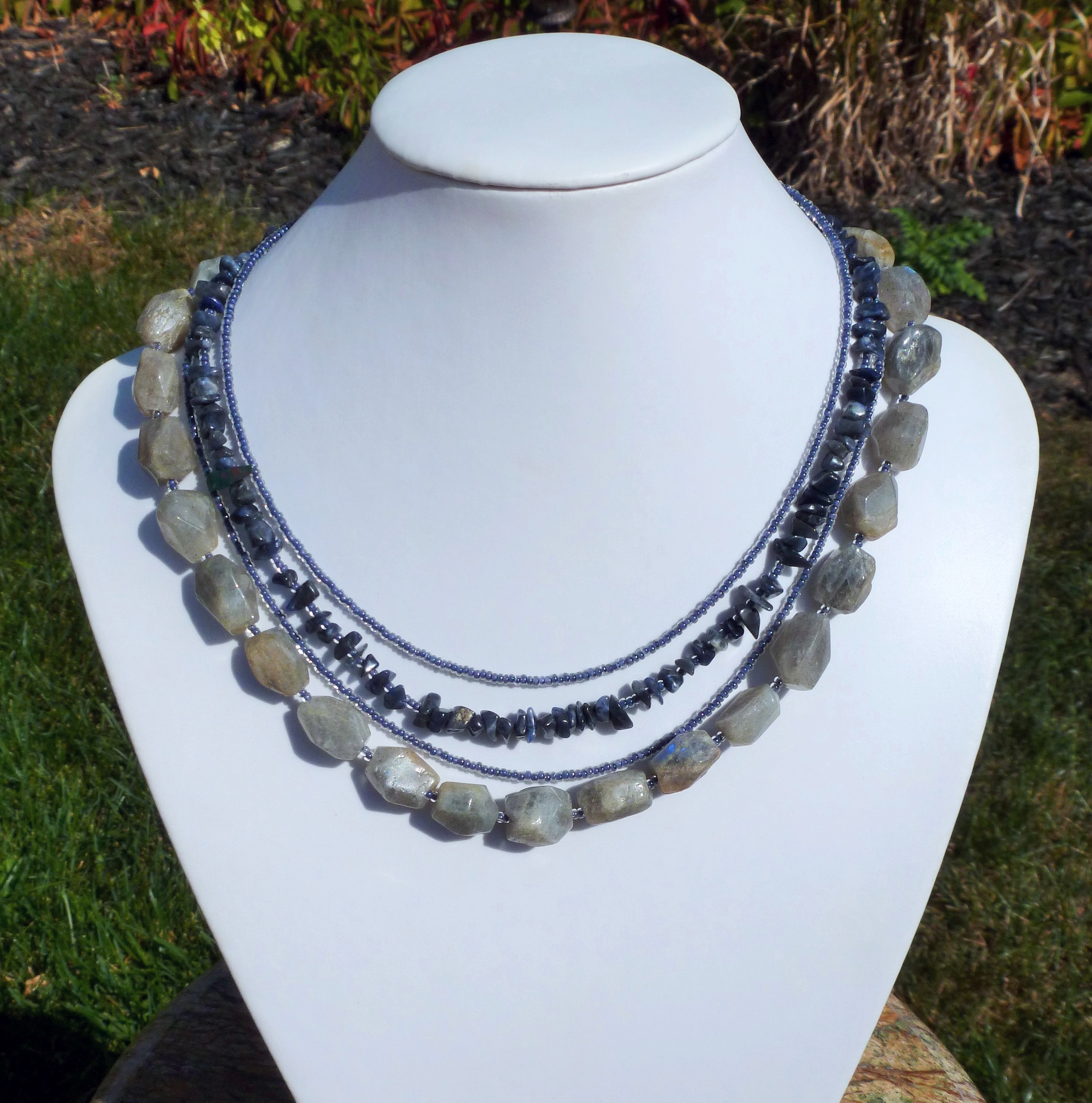 LAPIZ LAZURI, STONE CHIPPY, MULTISTRAND