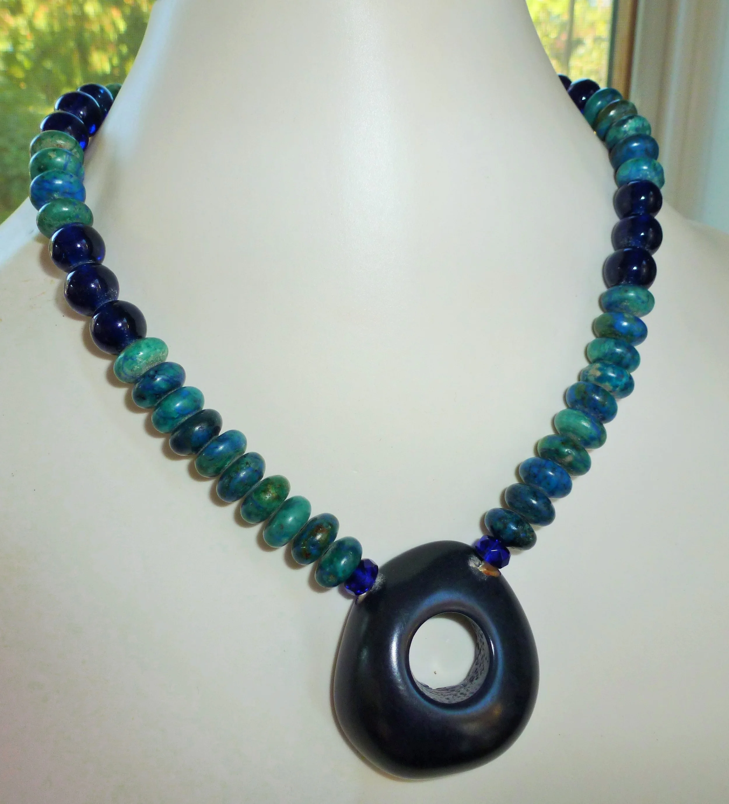 CIRCLES, TURQUOISE, ROYAL BLUE