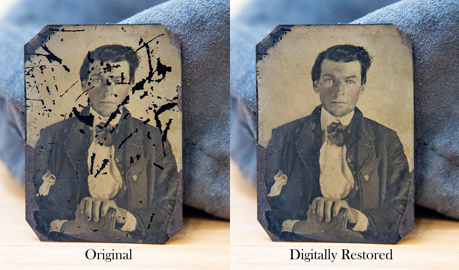  Digital restoration of an historic tintype 