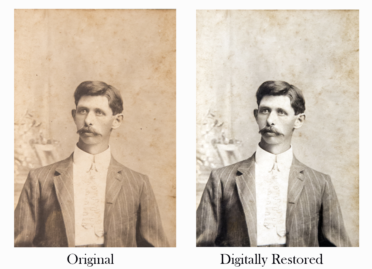 Digital restoration of an historic photograph