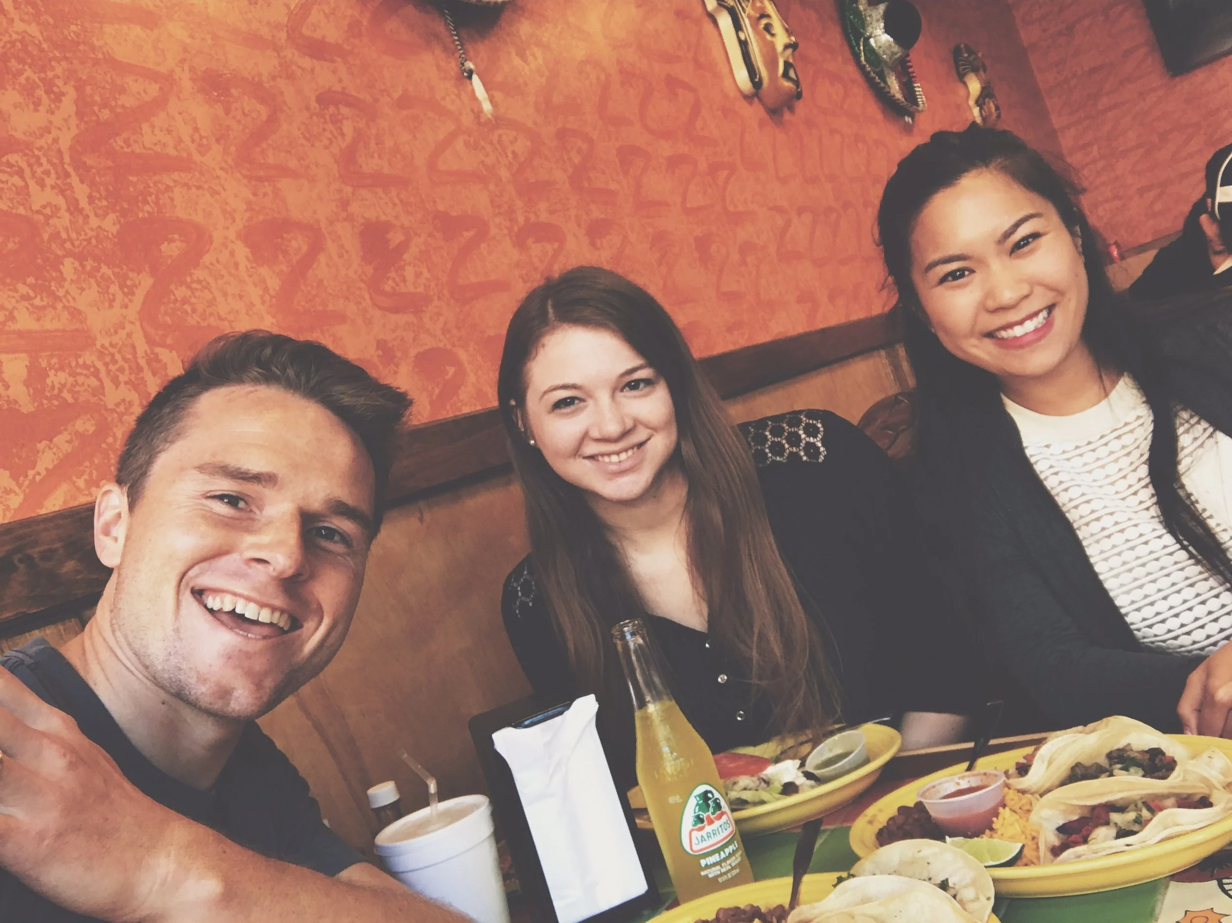 The web team at an off-site lunch