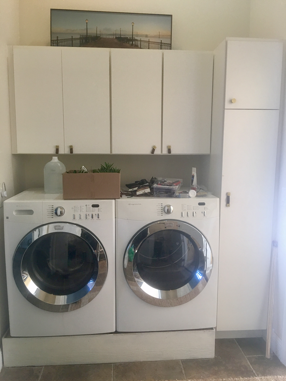 View of the washer/dryer