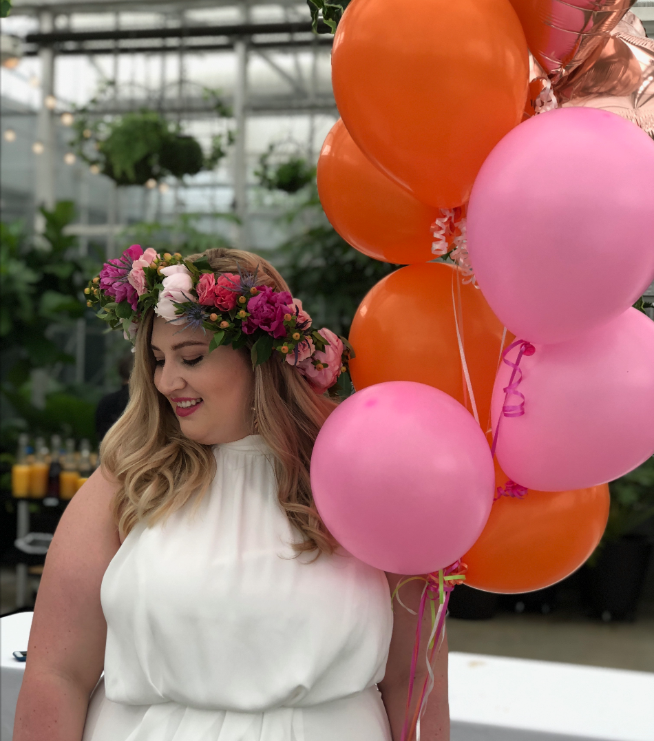 And my lovely daughter with flower crown. DIY at it's finest!