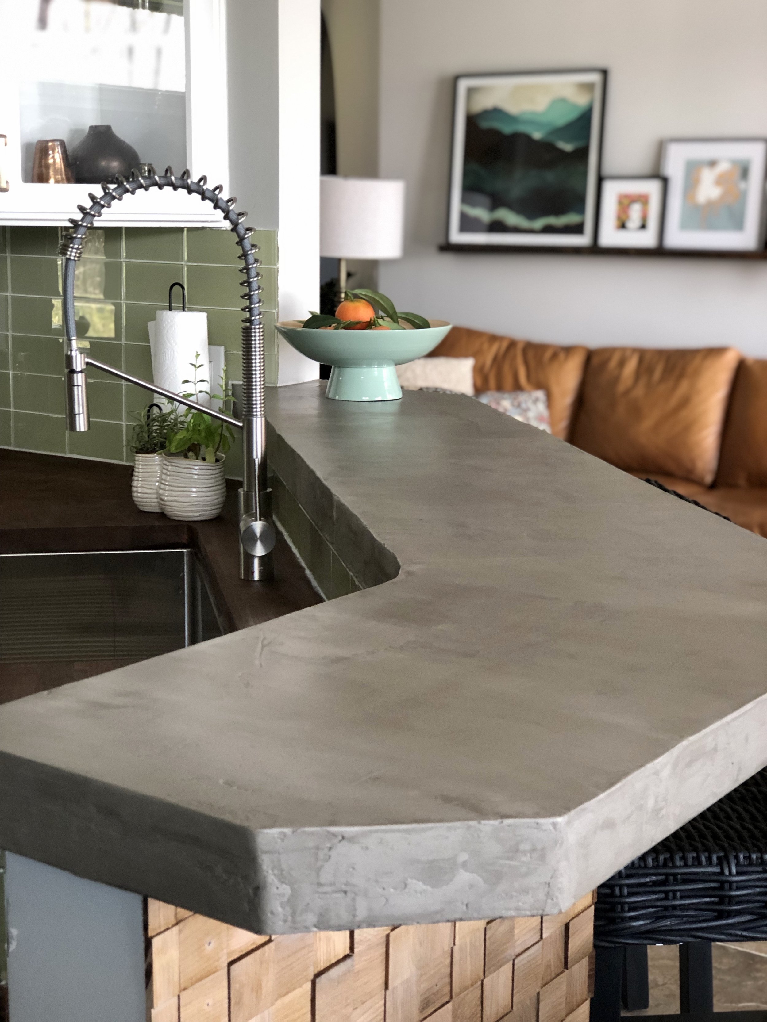 How To Diy A Concrete Bar Top In A Weekend A Life Unfolding