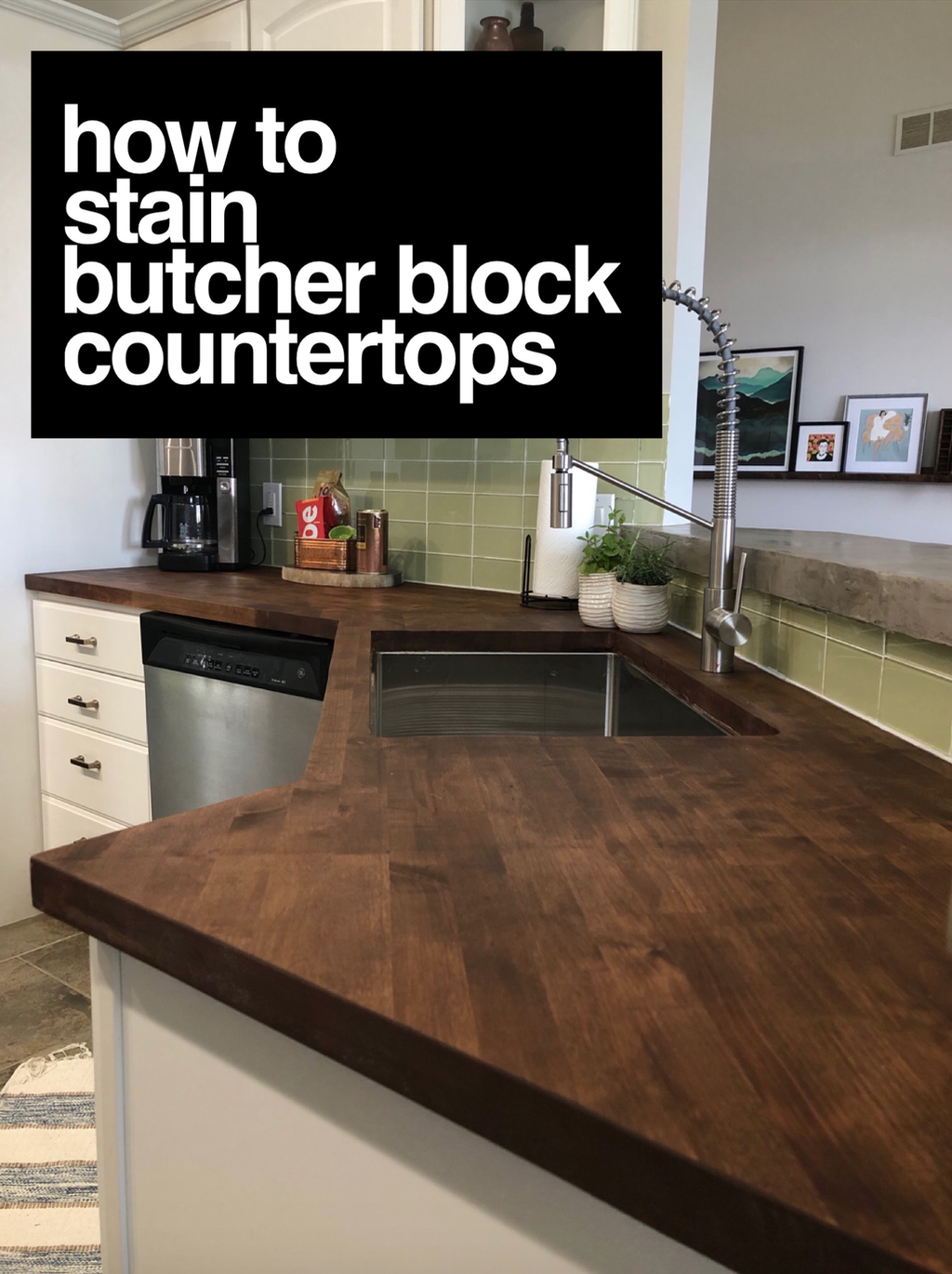 Staining My Butcher Block Counters A Life Unfolding