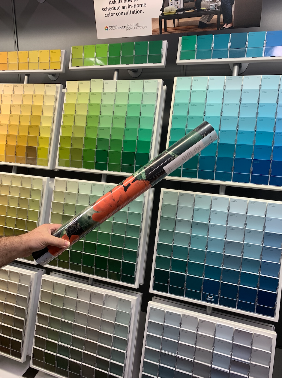 Choosing paint color (SW-Kale Green)