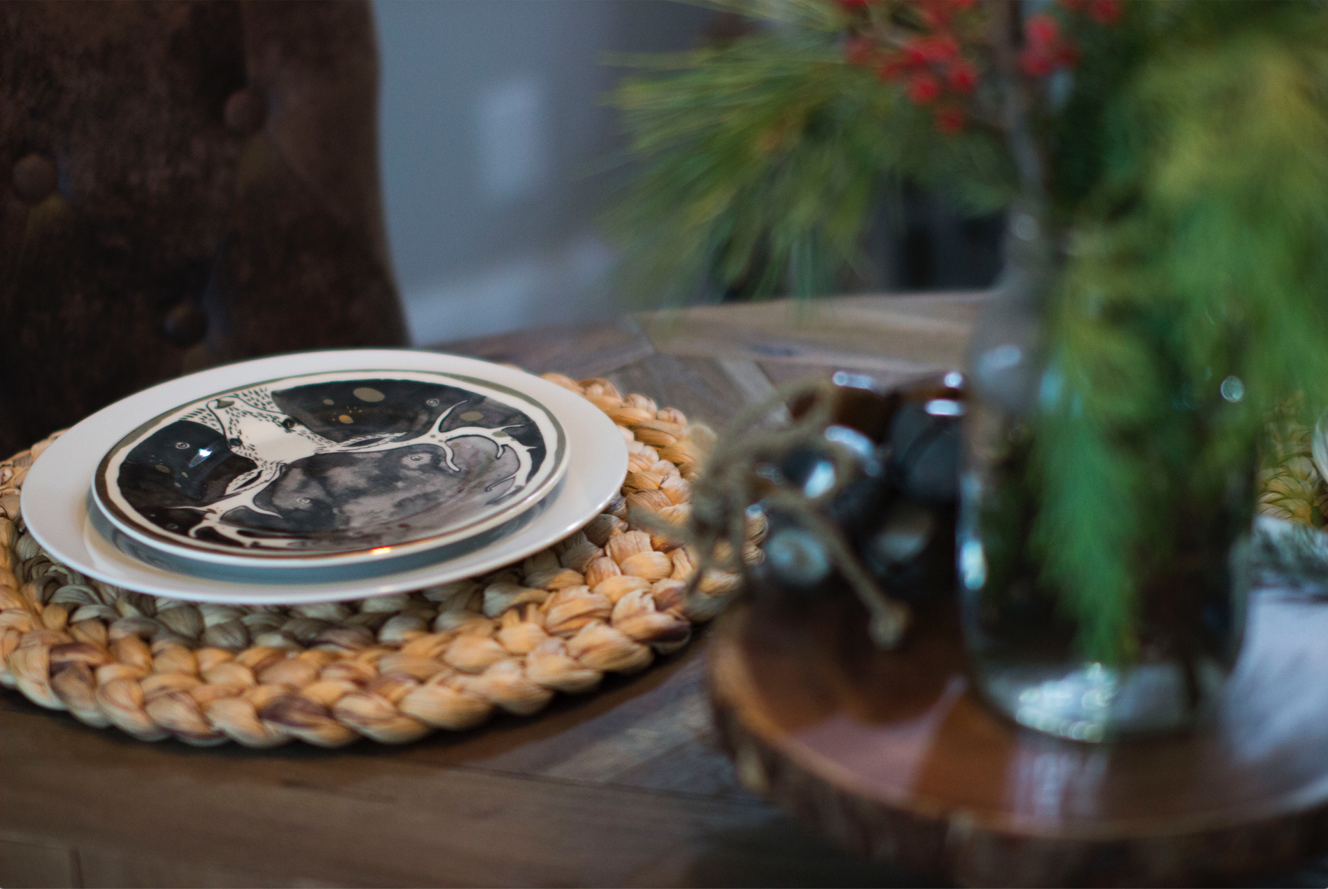 Whimsical holiday plates from Anthropologie