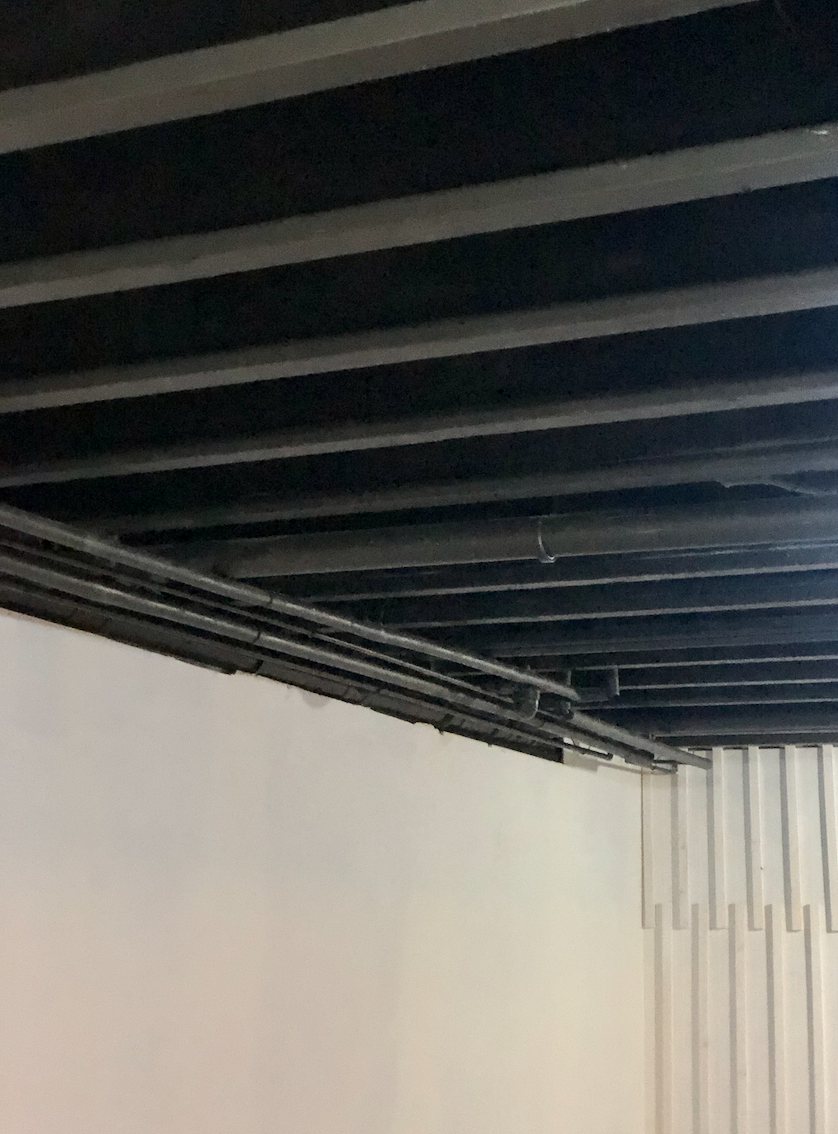 Painting The Basement Ceiling Dark And Moody Week Four One Room Challenge A Life Unfolding