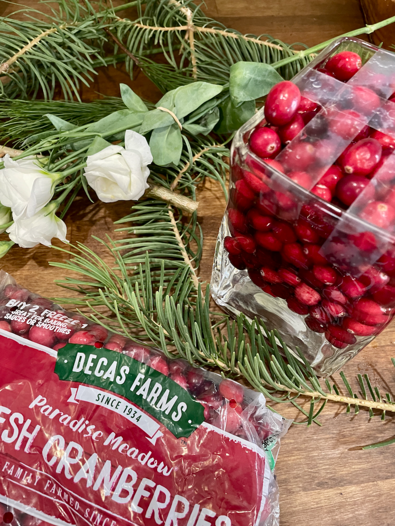 A bag of cranberries saves the day!