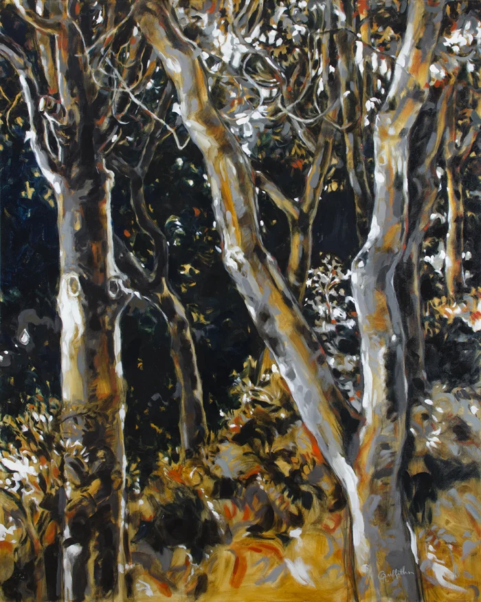 BEACON HILL TREES THREE | oil on canvas | 48" x 60"