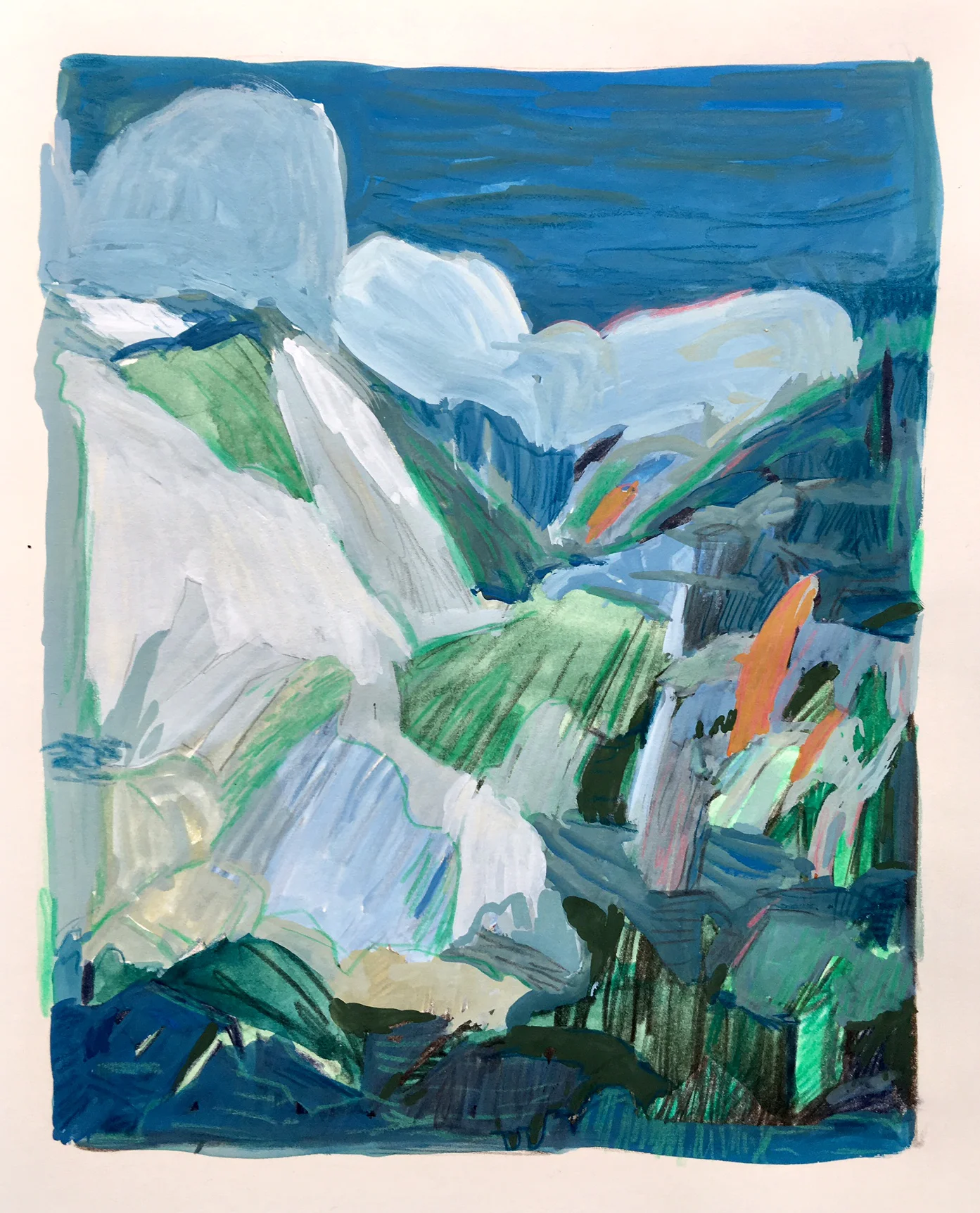 COOL REMINDERS | gouache & pencil crayon on paper | 6.25" x 7.75"