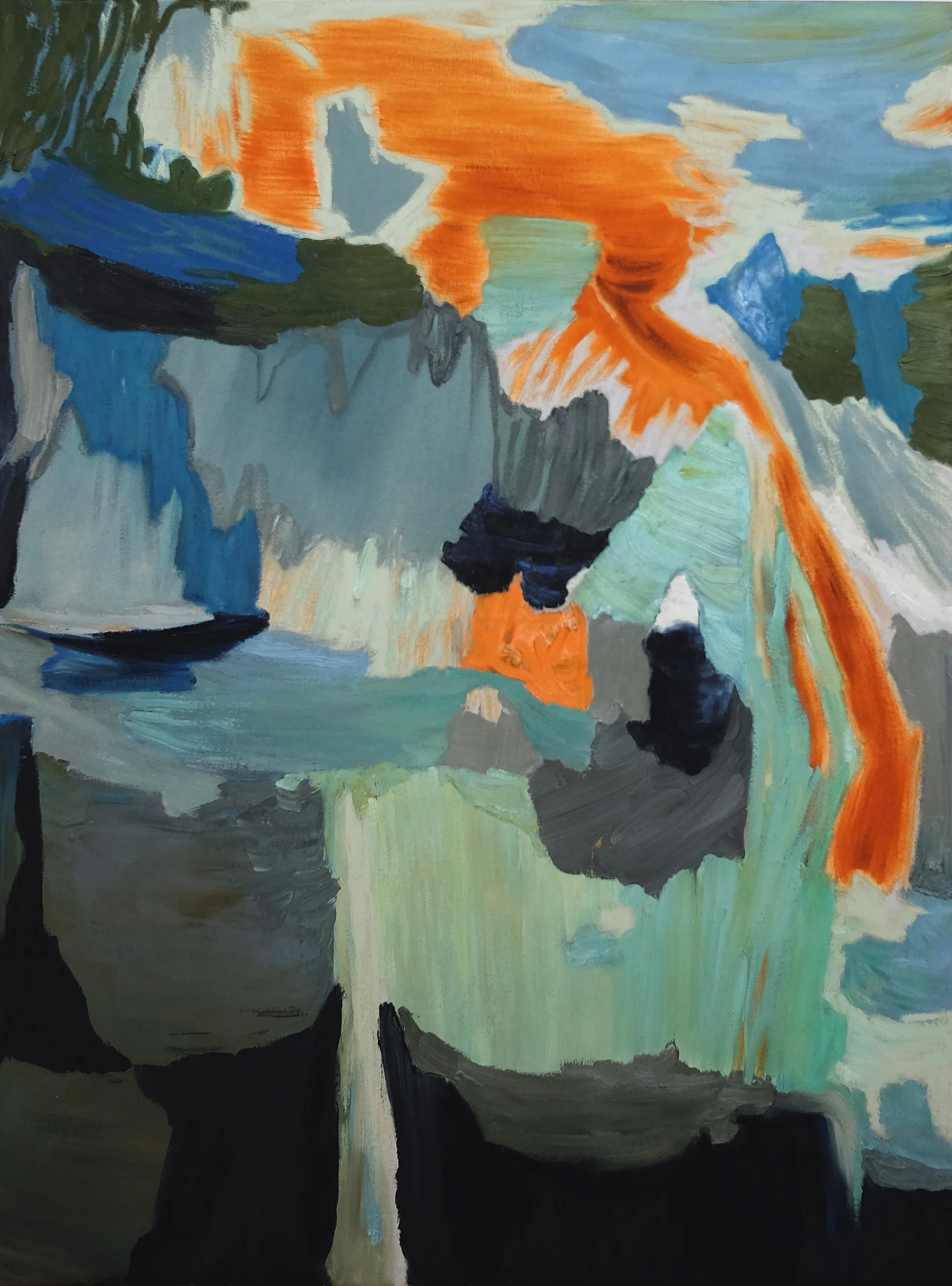 ERODED SHORE | oil on canvas | 36” x 48”