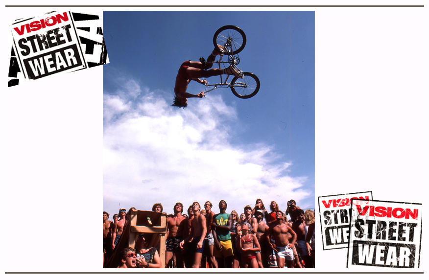 Today this may look familiar, but Brad was the guy who discovered the first ever 360 flip on a bicycle. This photo that he took is the first ever BMX flip!
