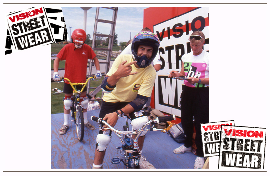 A photo of Matt Hoffman shot by Brad at a Vision sponsored 2-Hip King of Vert event.