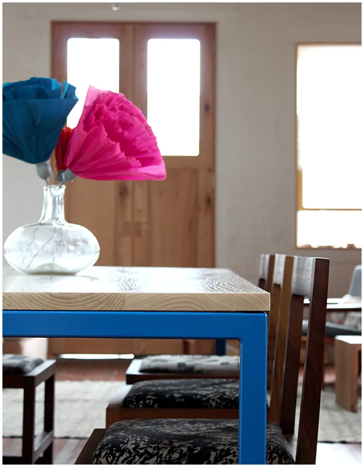 Ash + Steel Dining Table