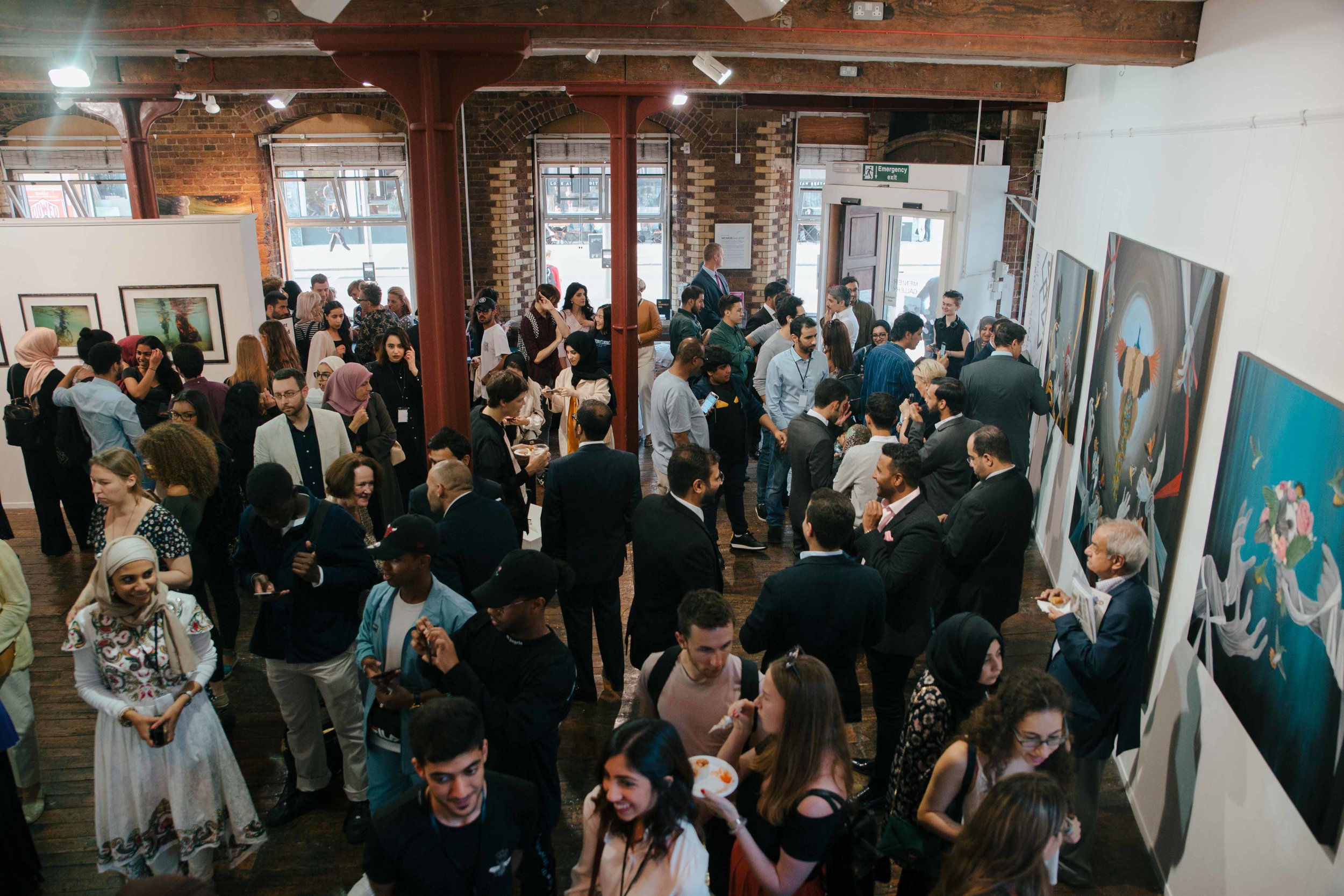 Private View for an exhibition in London