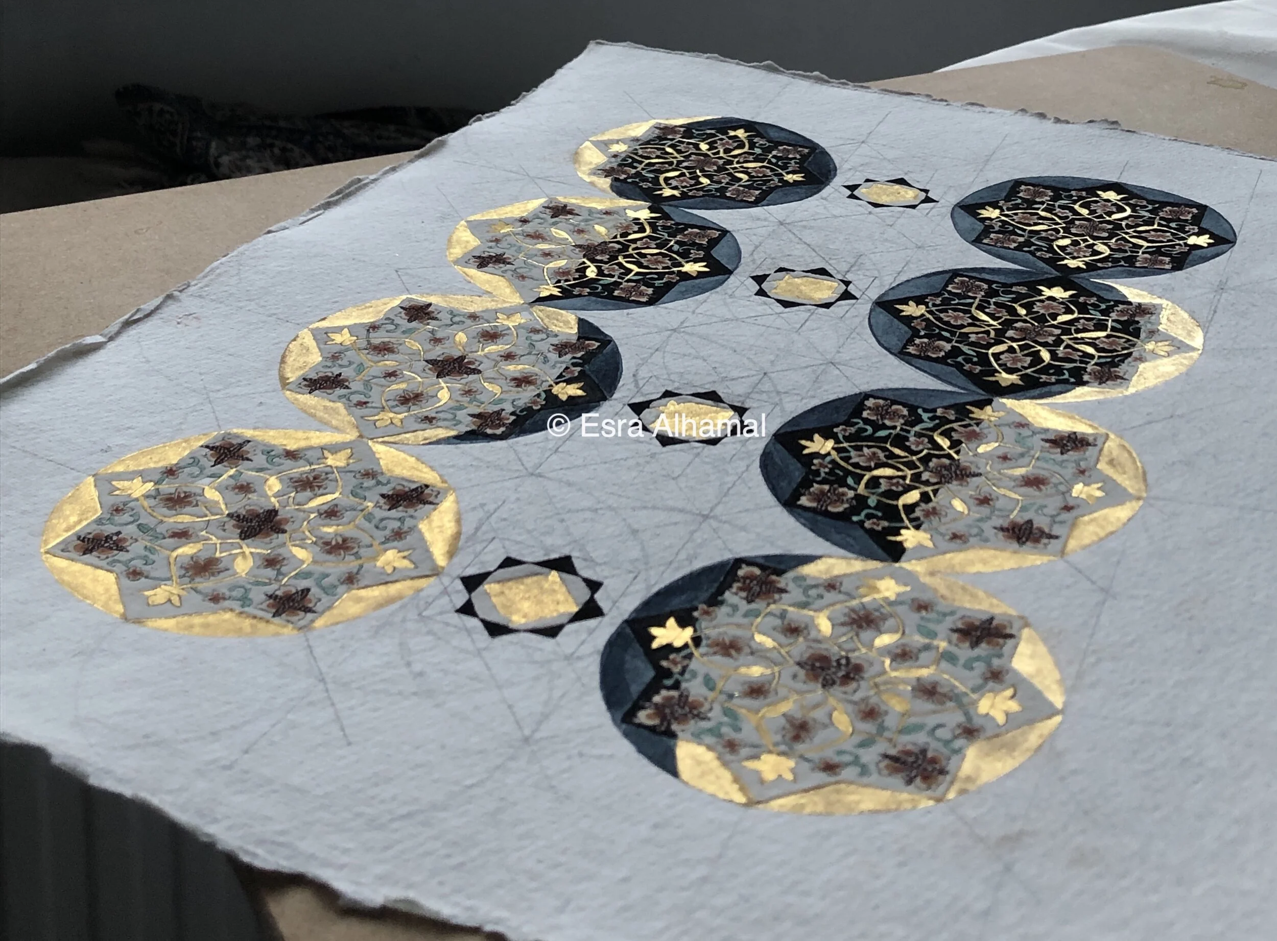 Moon Phases - Painting Progress &amp; Story