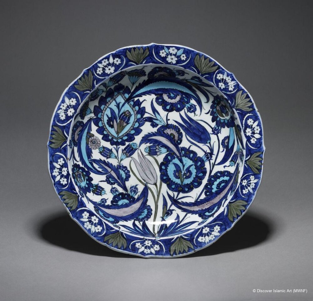 16th Cent Stone-paste Plate 