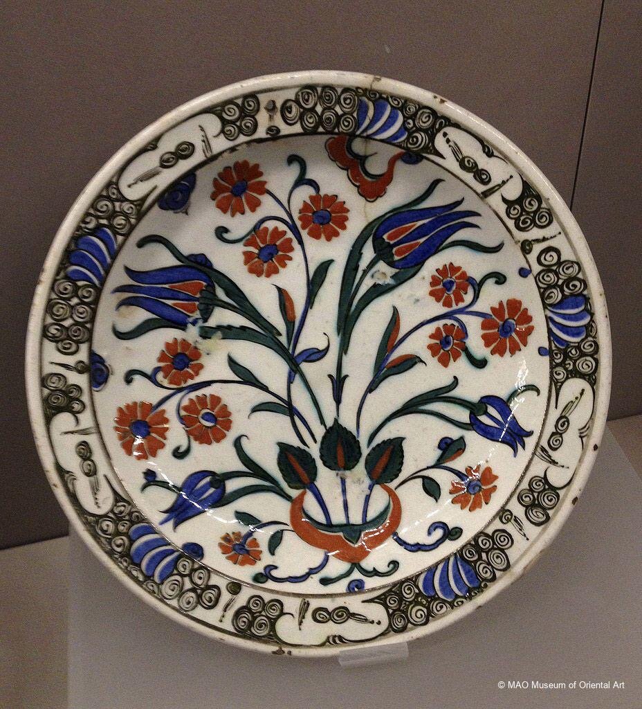 16th Cent Frit Dish 