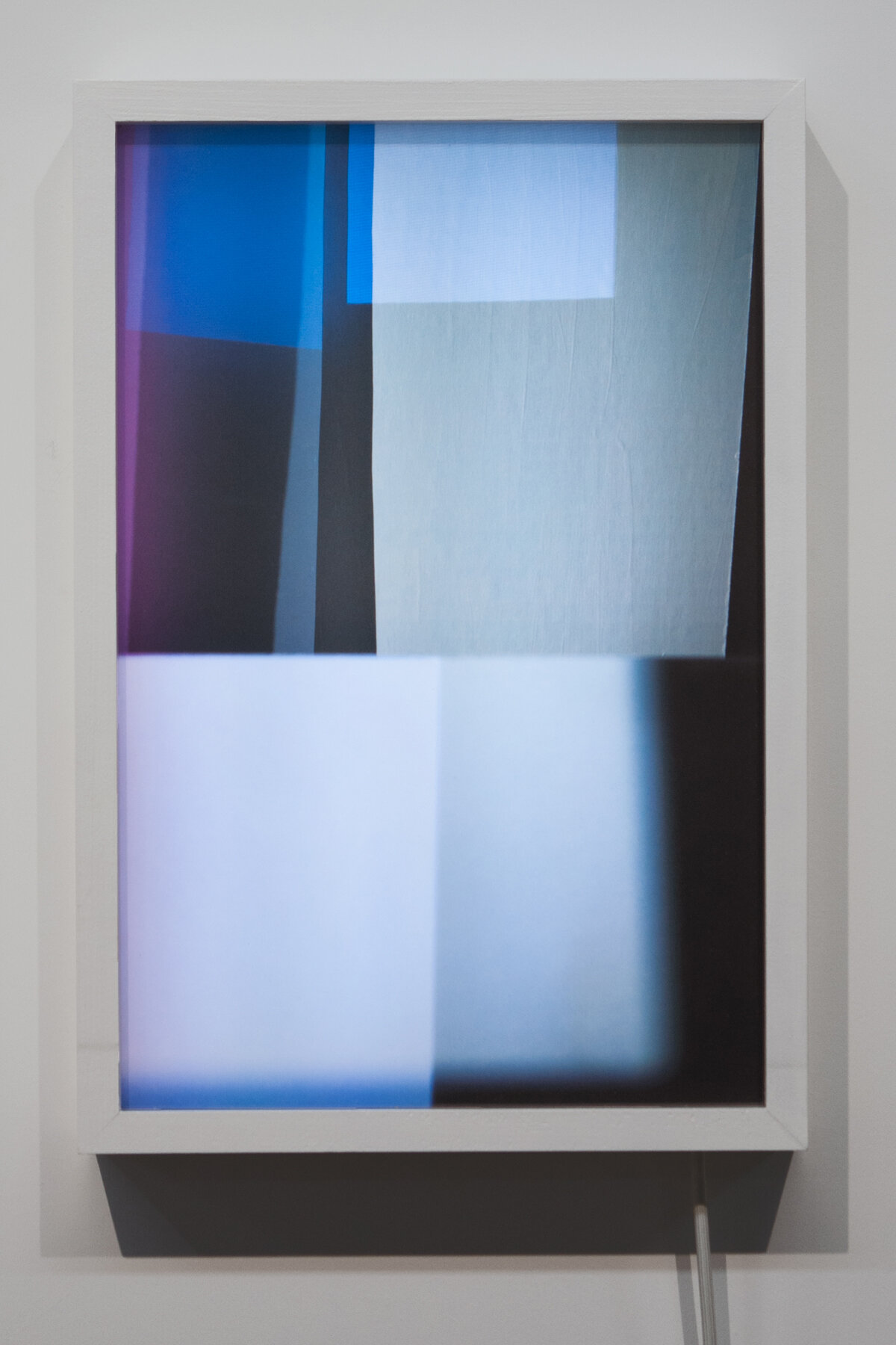   five zero seven ,   backlit transparency on light box, 12 x 18 x 2.5”  2020 